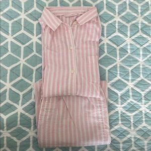Victoria’s Secret pink and white pajama set